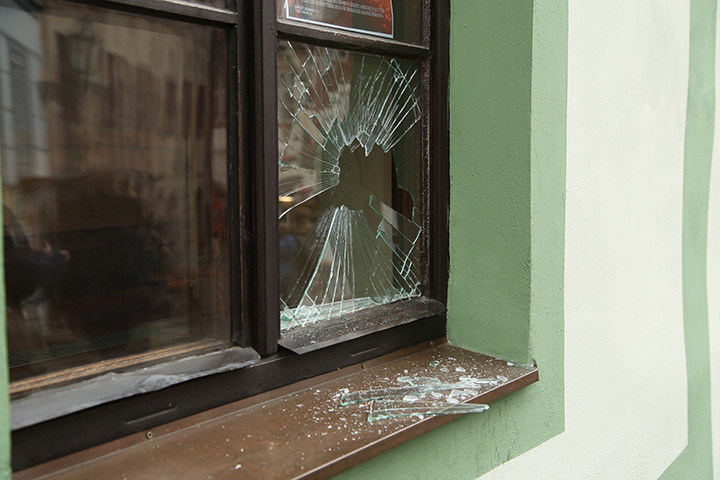 A2B Glass are able to board up broken windows while they are being repaired in Taunton.